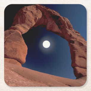 Porta-copo De Papel Quadrado Arco Delicado Parque Nacional Arches Utah