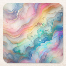 Arco-íris e Bolhas Pratos de Papel e Festa