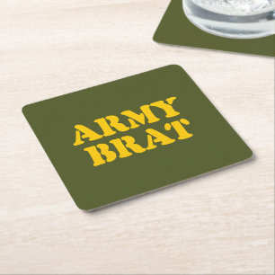 PORTA-COPO DE PAPEL QUADRADO ARMY BRAT