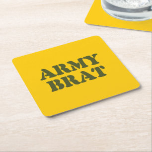 PORTA-COPO DE PAPEL QUADRADO ARMY BRAT