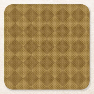 PORTA-COPO DE PAPEL QUADRADO ARTE DE TECELAGEM ESTILO TECIDO VINTAGE