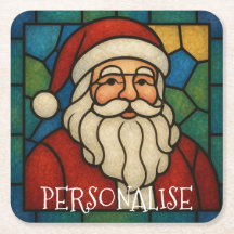 Arte Deco de Natal Vidro Colorido Personalizado Sa