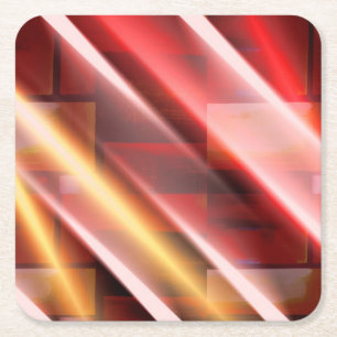 Porta-copo De Papel Quadrado Arte digital moderna de Impressão de arte