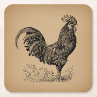 Arte em Frango da Ilustração do Galo Castanho Anti