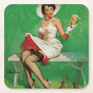 Porta-copo De Papel Quadrado Artista