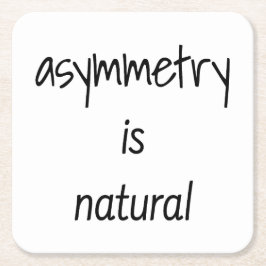 Porta-copo De Papel Quadrado Assimetria É Porta copos Natural De Papel