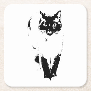 Porta-copo De Papel Quadrado Atitude Aristocat