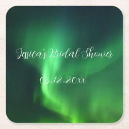 Porta-copo De Papel Quadrado Aurora Boreal Chuva de Noiva