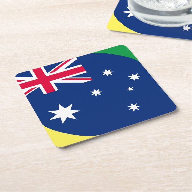 PORTA-COPO DE PAPEL QUADRADO AUSTRÁLIA FLAG (Inclinado)