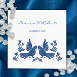 PORTA-COPO DE PAPEL QUADRADO AVES DE OTOMI DA WATERCOLOR<br><div class="desc">Lindas aves aquáticas inspiradas na arte mexicana Otomi</div>