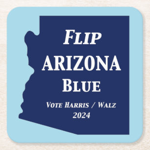 Porta-copo De Papel Quadrado Azul Arizona sacudir em 2024