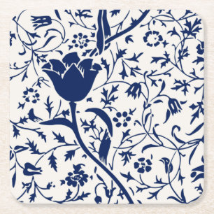 Porta-copo De Papel Quadrado Azulejo Floral da Tulip Europeia