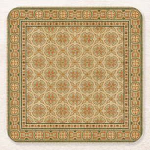 Porta-copo De Papel Quadrado Azulejos Mosaicos Italianos Decorativos pelo Visio