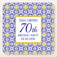 Azulejos Portugueses Azuis Aniversário de 70 anos