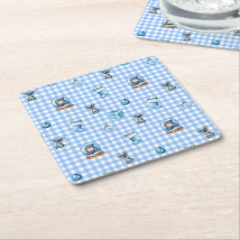 Porta-copo De Papel Quadrado Baby's First Christmas Magic!