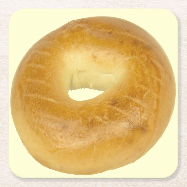 Porta-copo De Papel Quadrado Bagel (Frente)