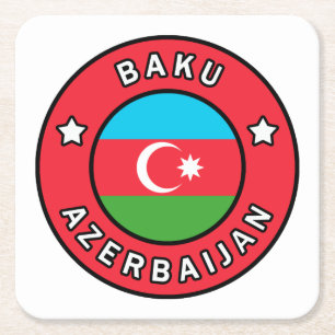 Porta-copo De Papel Quadrado Baku Azerbaijan