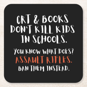 Porta-copo De Papel Quadrado Ban Assault Rifles Em Vez Da Tipografia