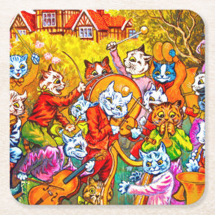 Porta-copo De Papel Quadrado Banda Musical de Cat