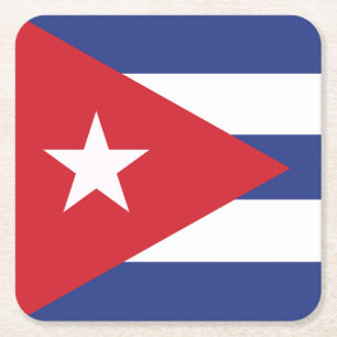 Porta-copo De Papel Quadrado Bandeira Cuba