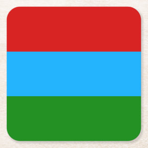 Porta-copo De Papel Quadrado Bandeira da Carélia