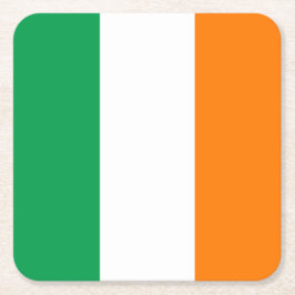 Porta-copo De Papel Quadrado Bandeira da Irlanda