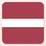 Porta-copo De Papel Quadrado Bandeira da Letónia<br><div class="desc">Bandeira Patriótica da Letónia.</div>