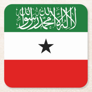 Porta-copo De Papel Quadrado Bandeira da Somalilândia