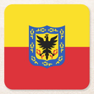Porta-copo De Papel Quadrado Bandeira de Bogotá, Porta copos de Papel Quadrado