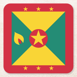 Porta-copo De Papel Quadrado Bandeira de Granada