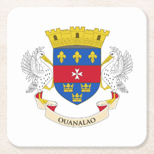 Porta-copo De Papel Quadrado Bandeira de São Bartolomeu