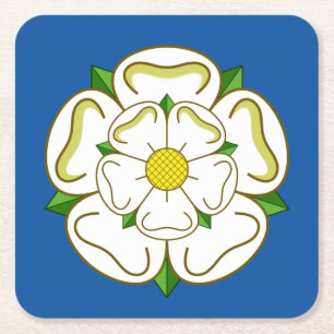 Porta-copo De Papel Quadrado Bandeira de Yorkshire