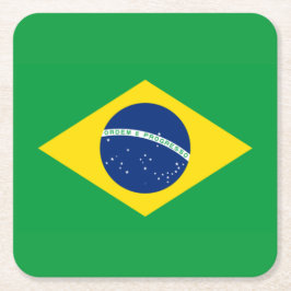 Porta-copo De Papel Quadrado Bandeira do Brasil Copa do Mundo 2026 Futebol Bras