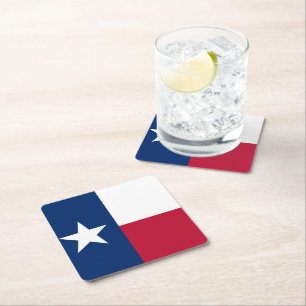 Porta-copo De Papel Quadrado Bandeira do Texas