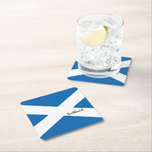 Porta-copo De Papel Quadrado Bandeira escocesa & Scotland Land Patriots /despor