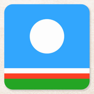 Porta-copo De Papel Quadrado Bandeira Sakha