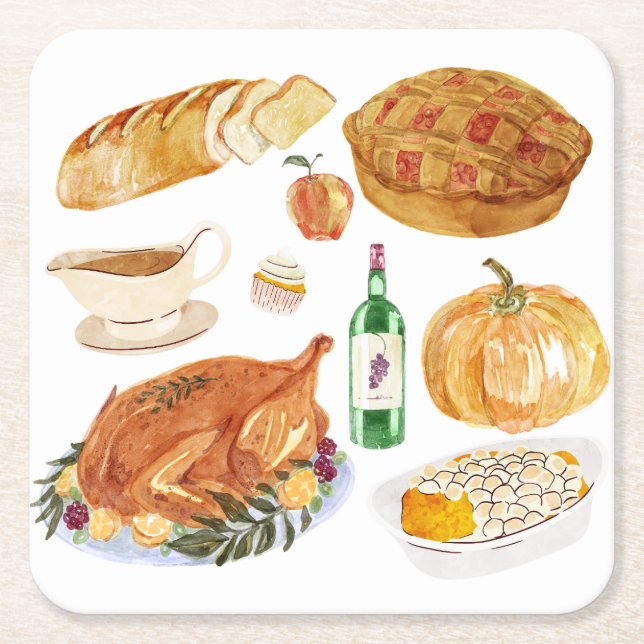 Porta-copo De Papel Quadrado Banquete automático (Frente)