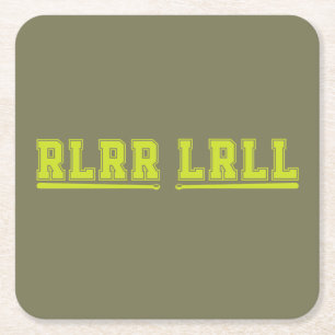 Porta-copo De Papel Quadrado Baquetas de Bateria RLRR LRLL Banda Bateria Bateri