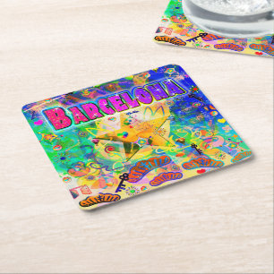 Porta-copo De Papel Quadrado Barcelona Epoch Hour Montanha Russa