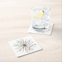 Bases para Bebidas Ponto Atômico Moderno de Meados