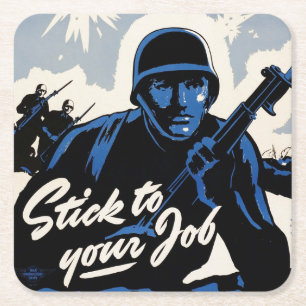 Porta-copo De Papel Quadrado Batlefield Beachhead Assault por Guerreiros Americ