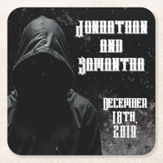 Porta-copo De Papel Quadrado Beber Coasters Assombrando Adeline Zade Meadows Za