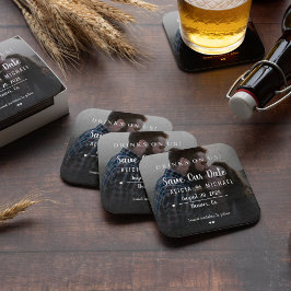 Porta-copo De Papel Quadrado Bebidas em nós simples casamento fotográfico salve