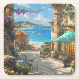 Porta-copo De Papel Quadrado Belo conjunto de Portas copos de arte