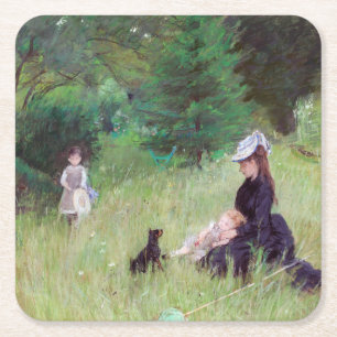 Porta-copo De Papel Quadrado Berthe Morisot - Num Parque