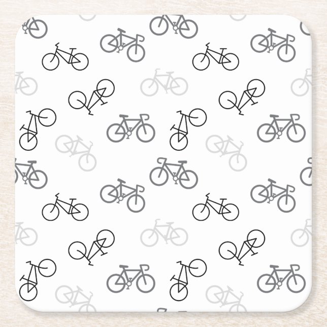 Porta-copo De Papel Quadrado Bicos de Cinza e preto (Frente)
