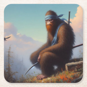 Porta-copo De Papel Quadrado Bigfoot Ninja