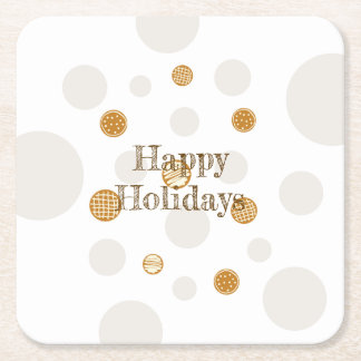 Porta-copo De Papel Quadrado Biscoitos de pão-de-gengala