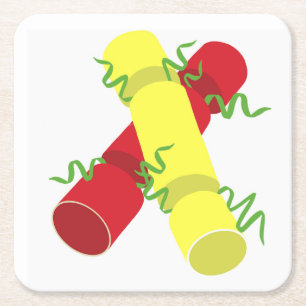 Porta-copo De Papel Quadrado Biscoitos do Natal