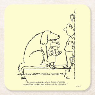 Porta-copo De Papel Quadrado Biscoitos pedindo